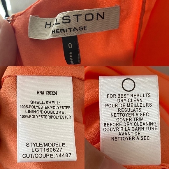 Halston Halter Georgette Gown 0 - Picture 5 of 9